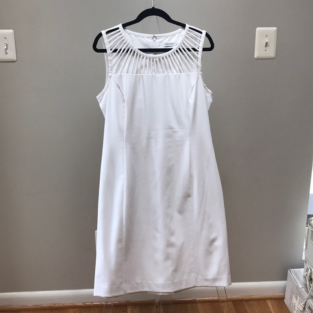 Calvin Klein Illusion Cutout Sleeveless Dress